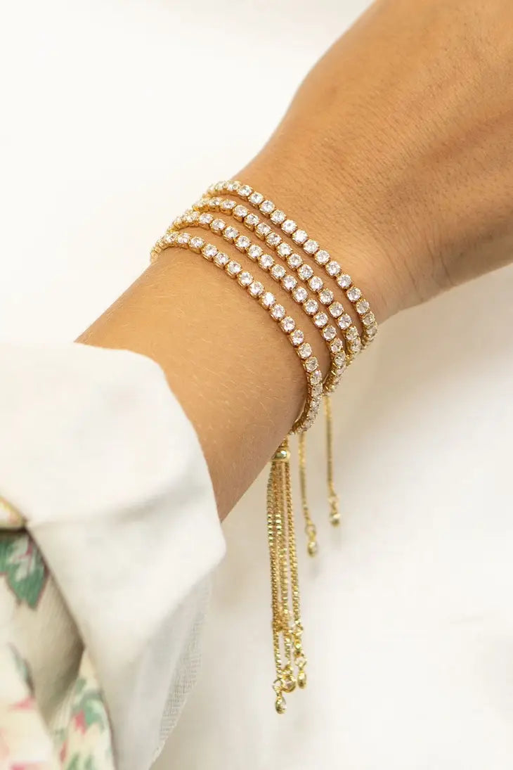 24k Gold Filled Tennis Bracelet