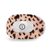 Blonde Tortoise Large Flat Round Clip