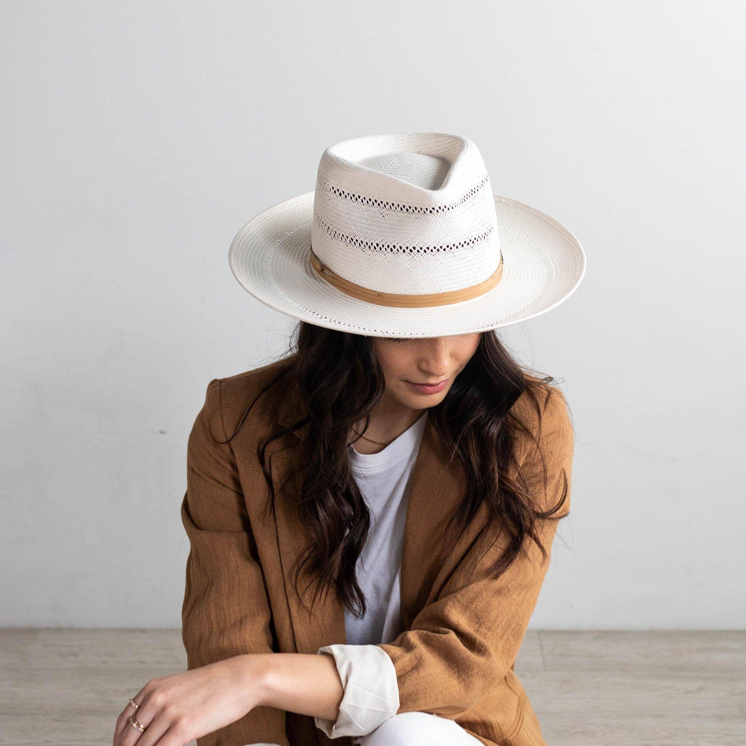 Arlo Straw Teardrop Fedora