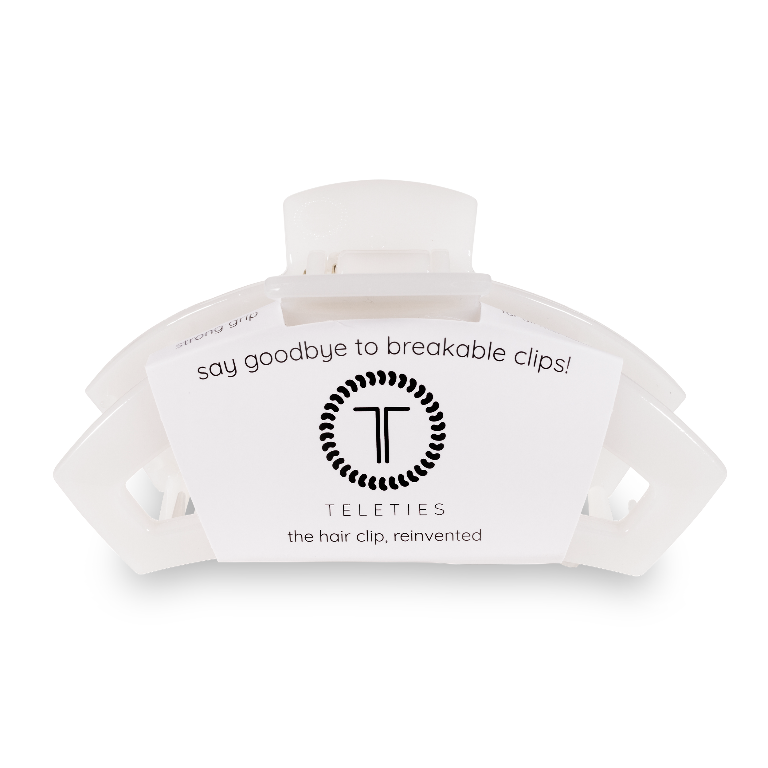 Open Coconut White Large Hair Clip