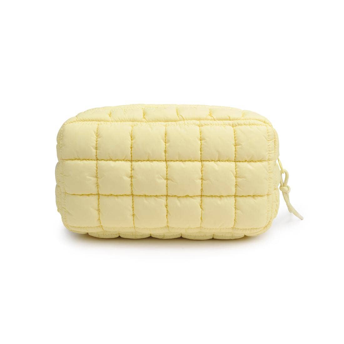 Quilted Puffer Nylon Cosmetic Pouch
