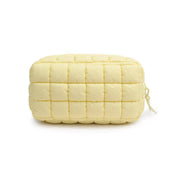 Quilted Puffer Nylon Cosmetic Pouch