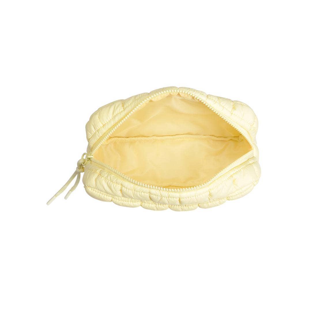 Quilted Puffer Nylon Cosmetic Pouch
