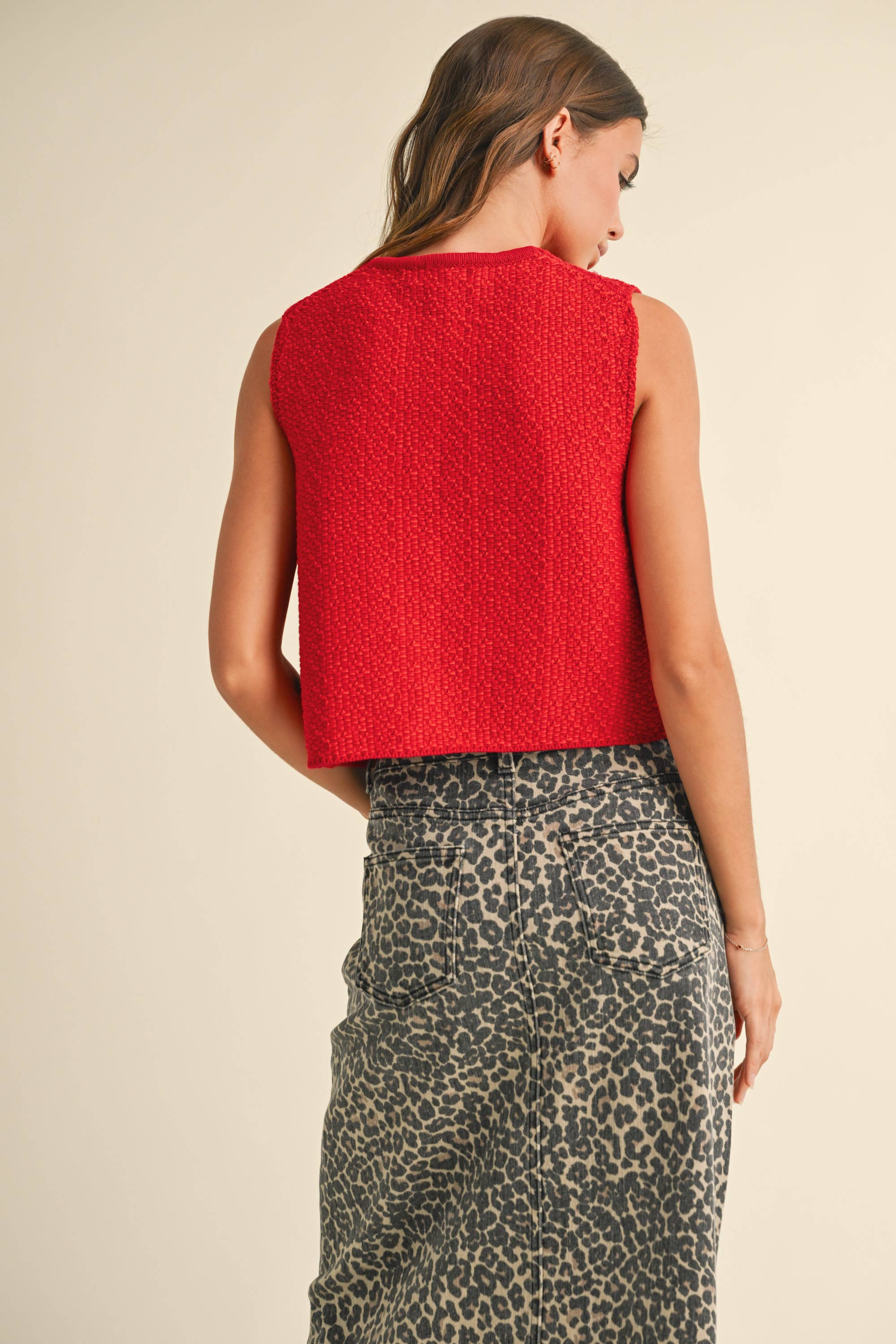 Ryder Knit Top | RED