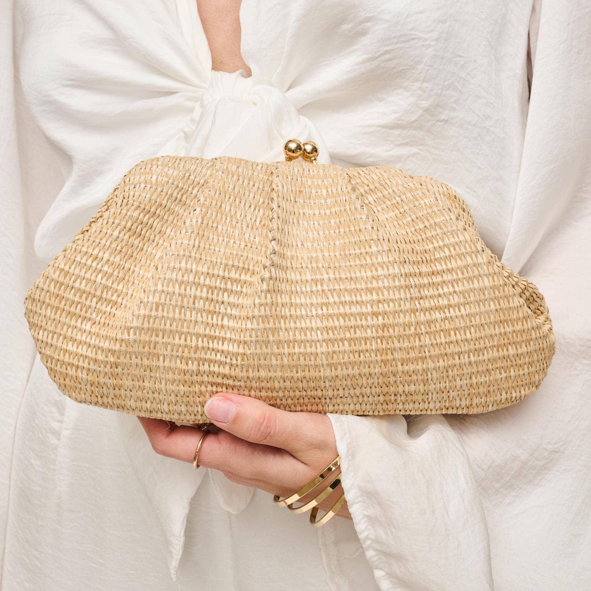 Triana Straw Clutch