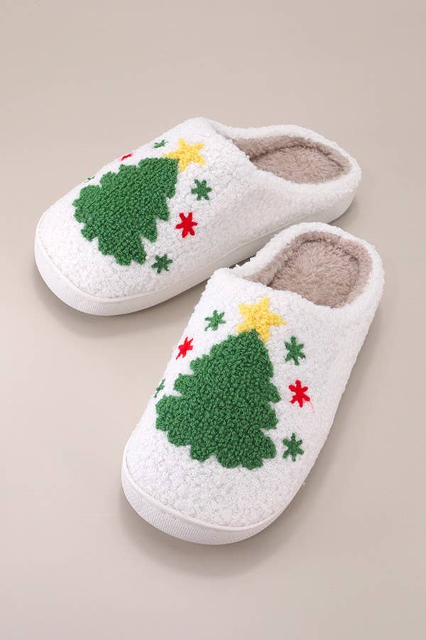 Christmas Tree Slippers