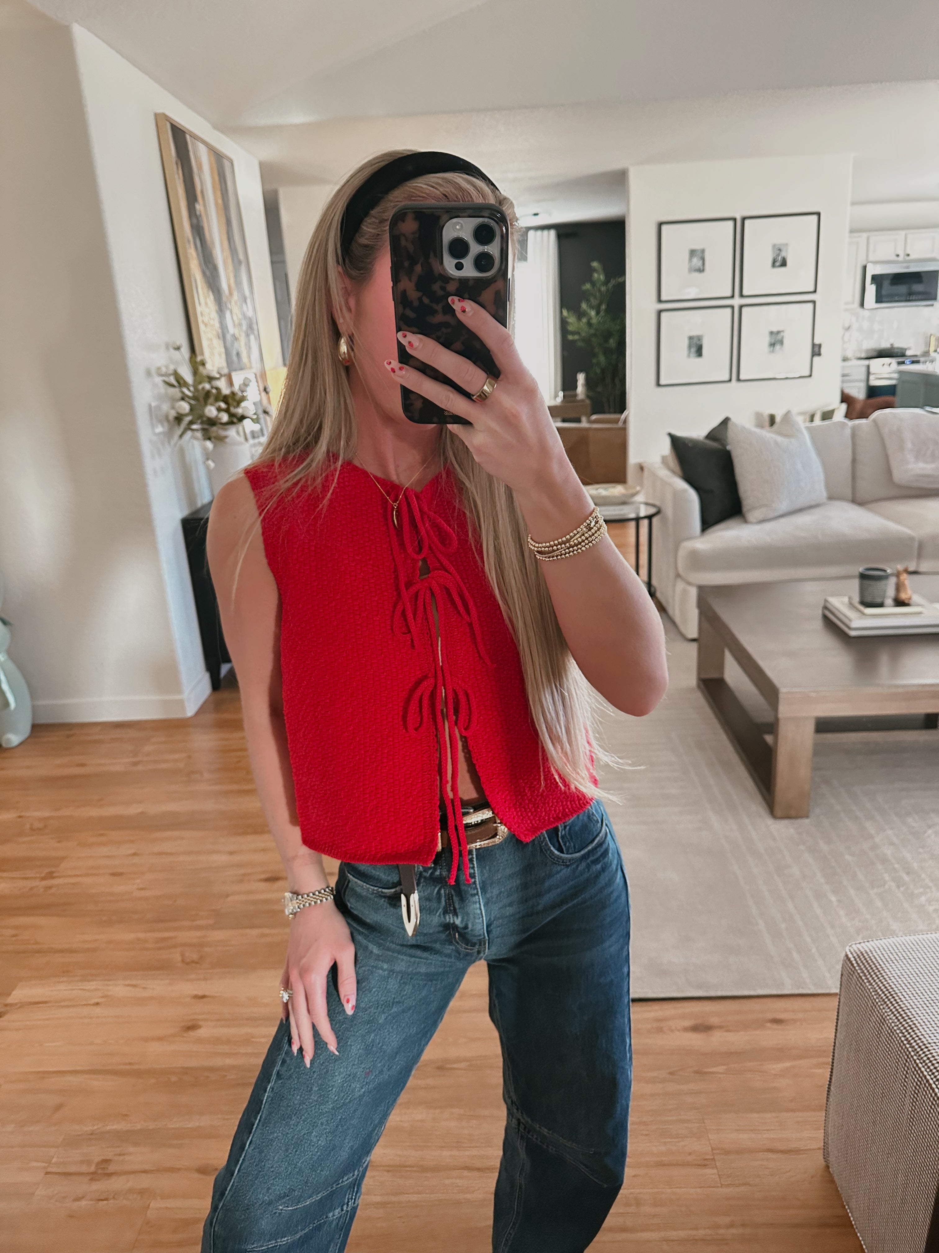 Ryder Knit Top | RED