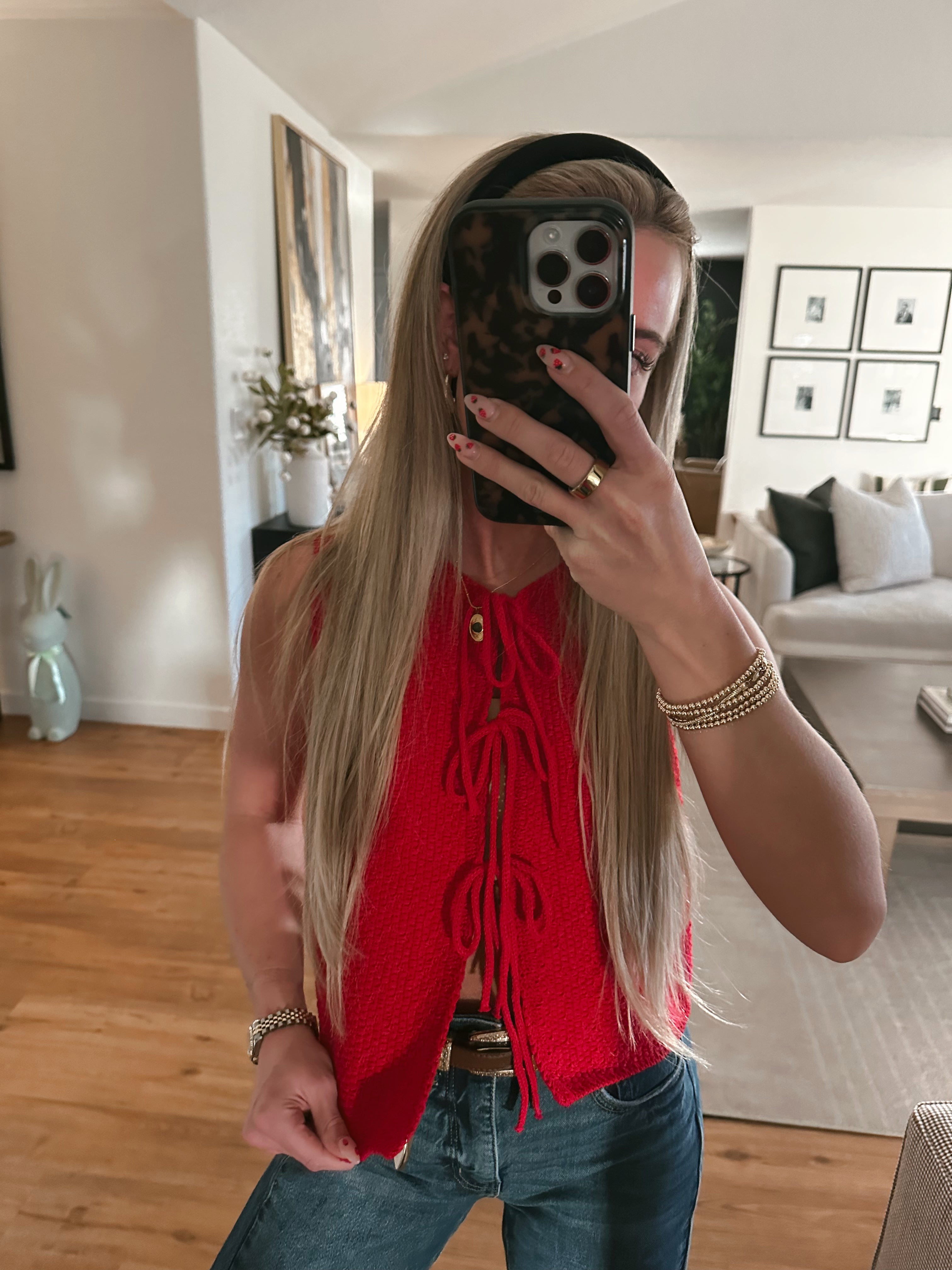 Ryder Knit Top | RED