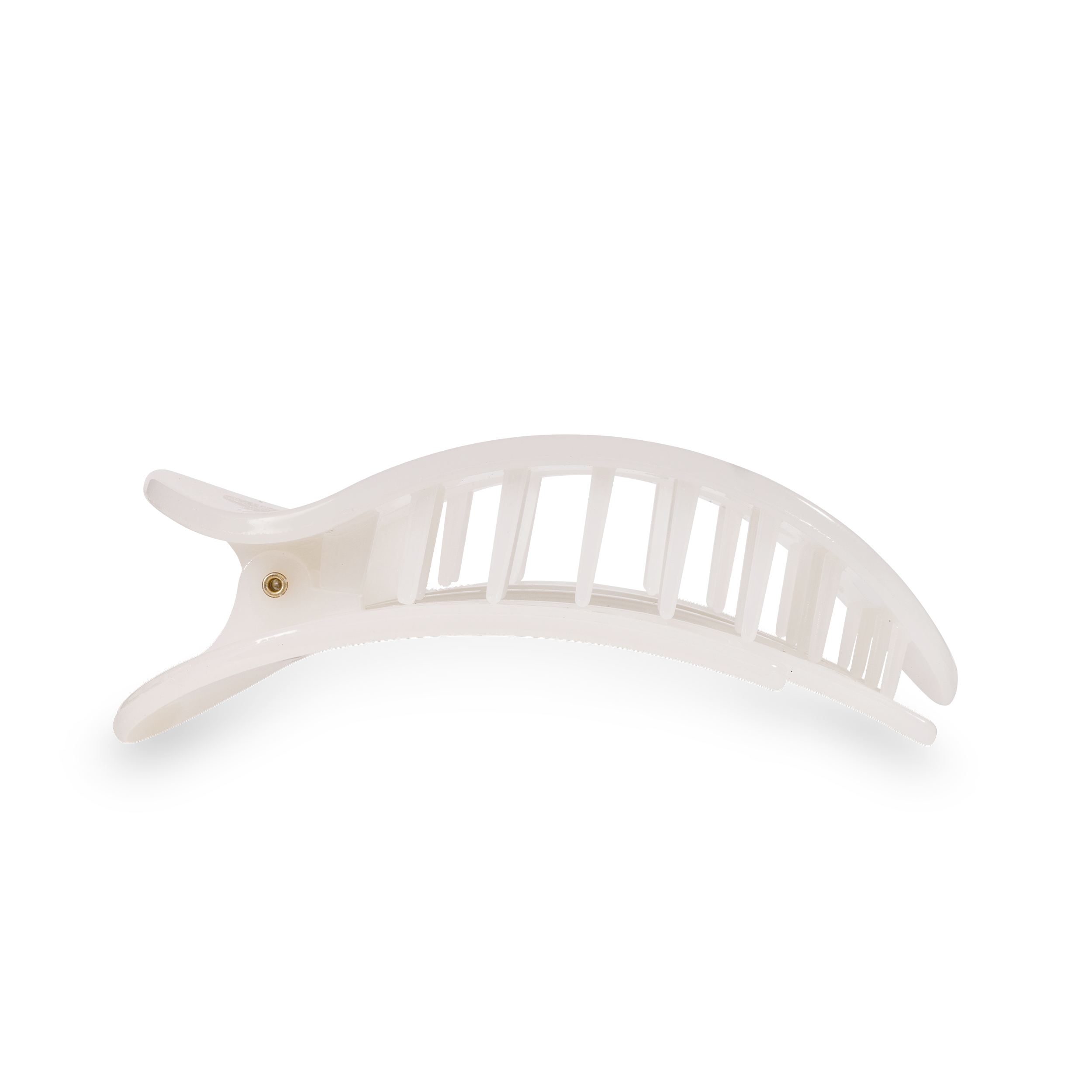 Coconut White Large Flat Round Clip