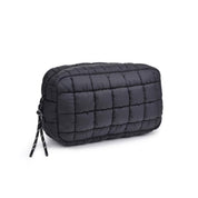 Quilted Puffer Nylon Cosmetic Pouch