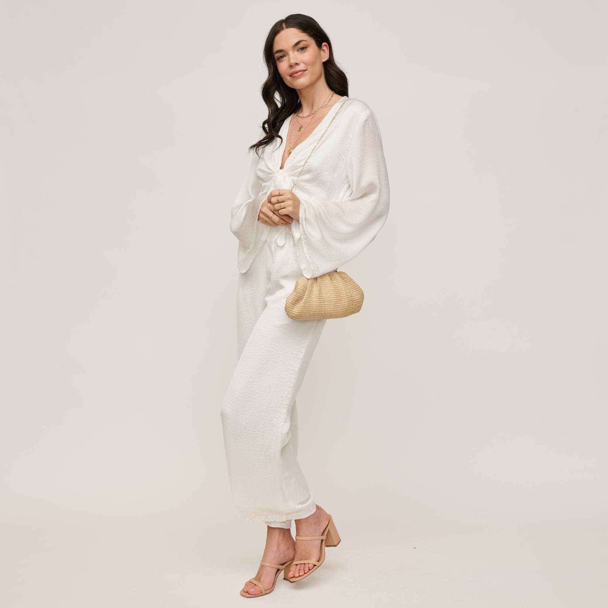 Triana Straw Clutch