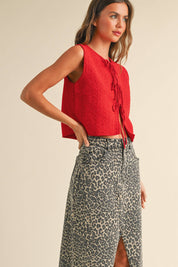 Ryder Knit Top | RED