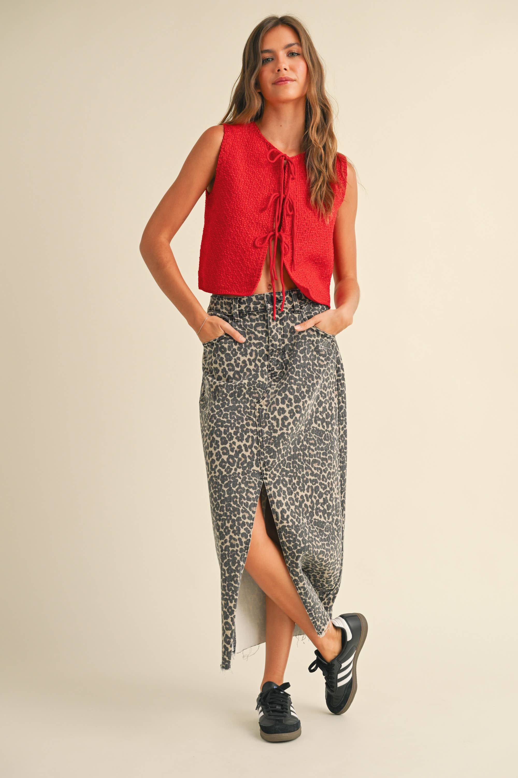 Ryder Knit Top | RED