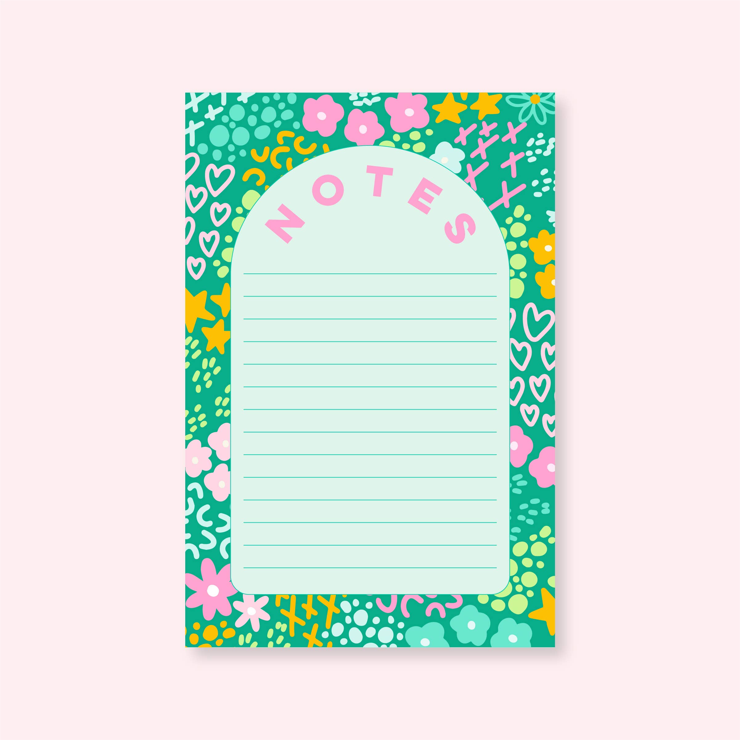 Notepad | Emerald Rainbow Garden