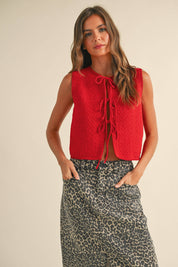 Ryder Knit Top | RED