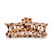 Open Blonde Tortoise Large Hair Clip