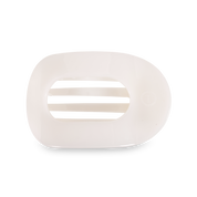 Coconut White Large Flat Round Clip
