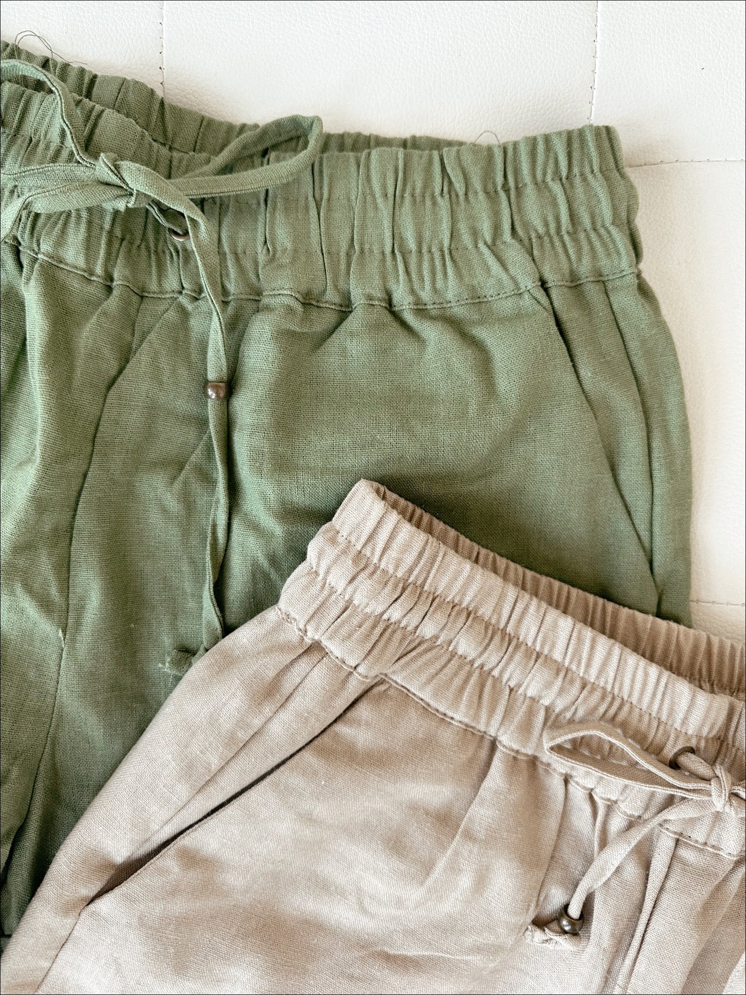 Linen Shorts | OLIVE