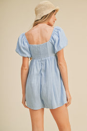 Easy Breezy Romper | Sky Blue