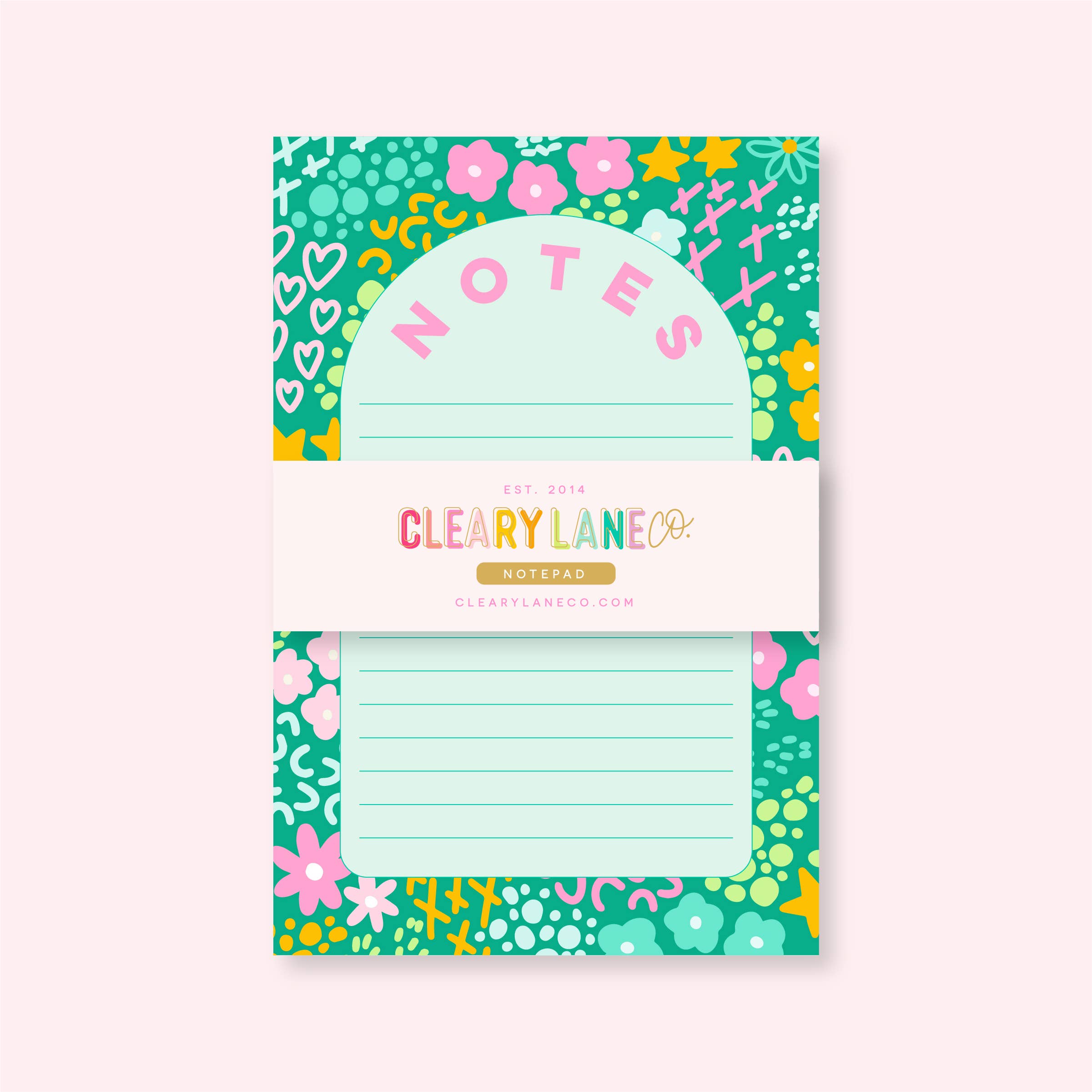 Notepad | Emerald Rainbow Garden