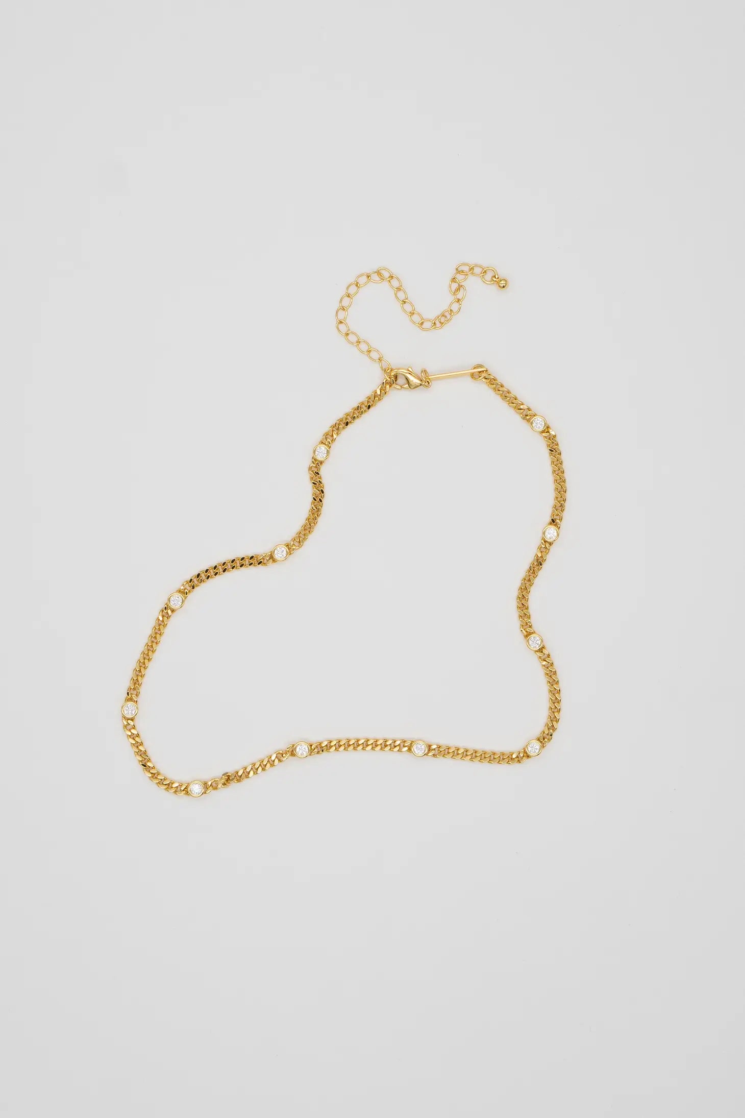 18k Gold Filled CZ I love choker