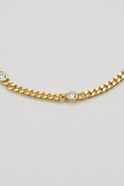 18k Gold Filled CZ I love choker