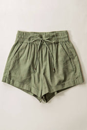 Linen Shorts | OLIVE