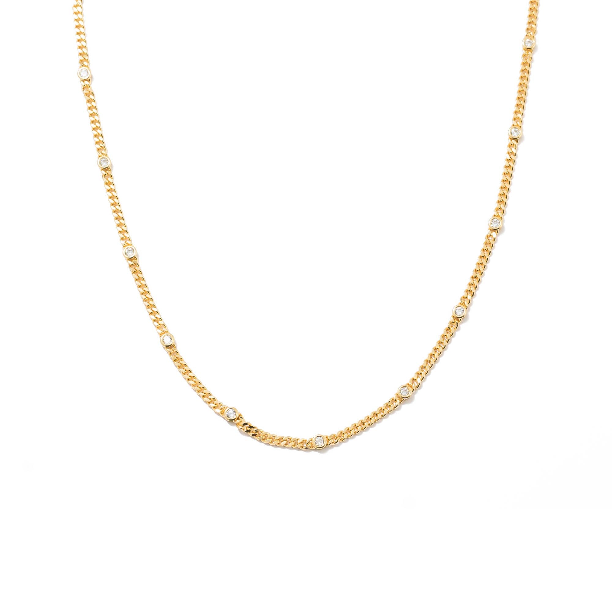 18k Gold Filled CZ I love choker