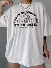 BABES SUPPORT BABES | GRAPHIC TEE | WHITE