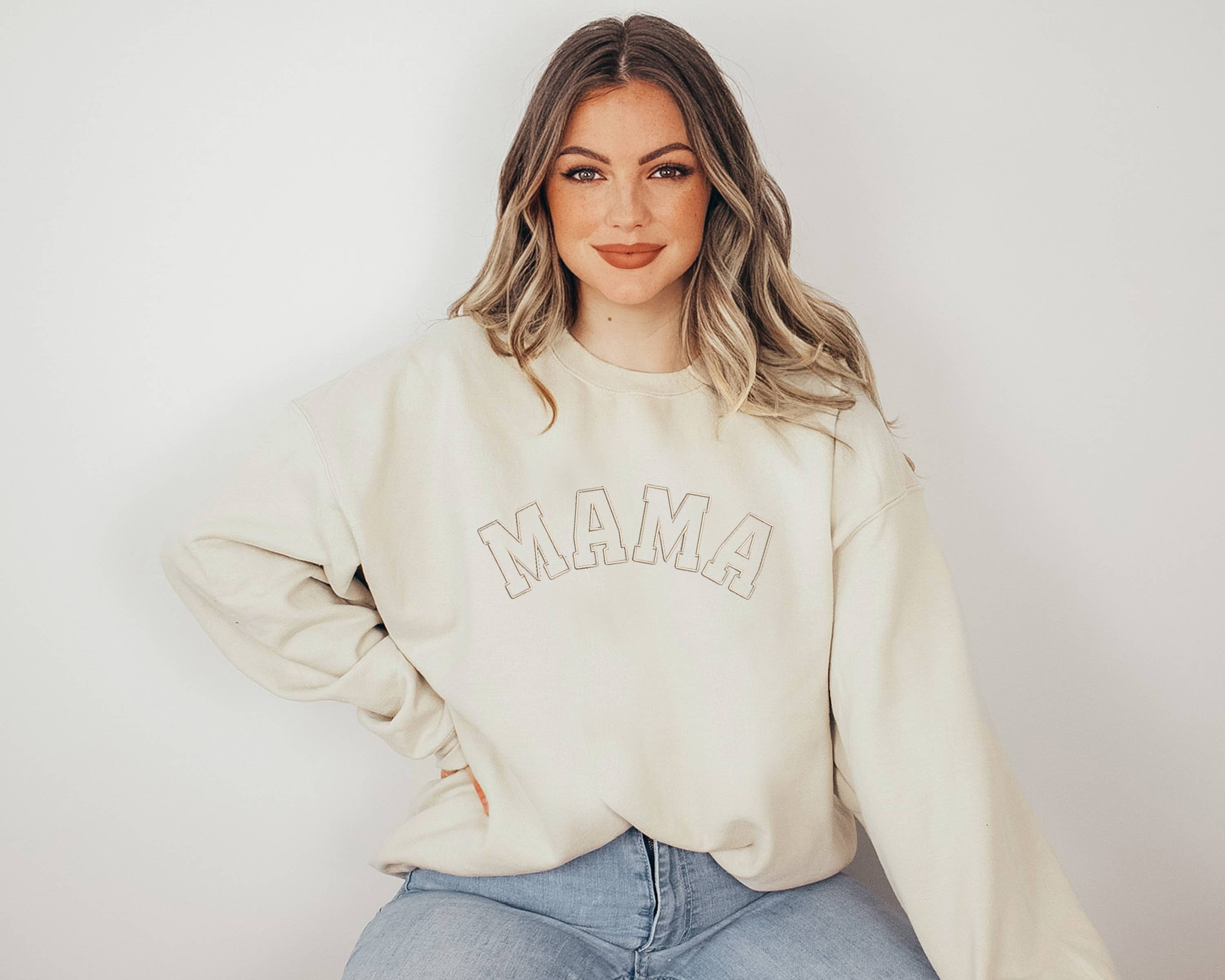 Mama Embroidered Crewneck
