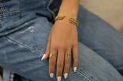 24k Gold Filled Big Aspen Bangle