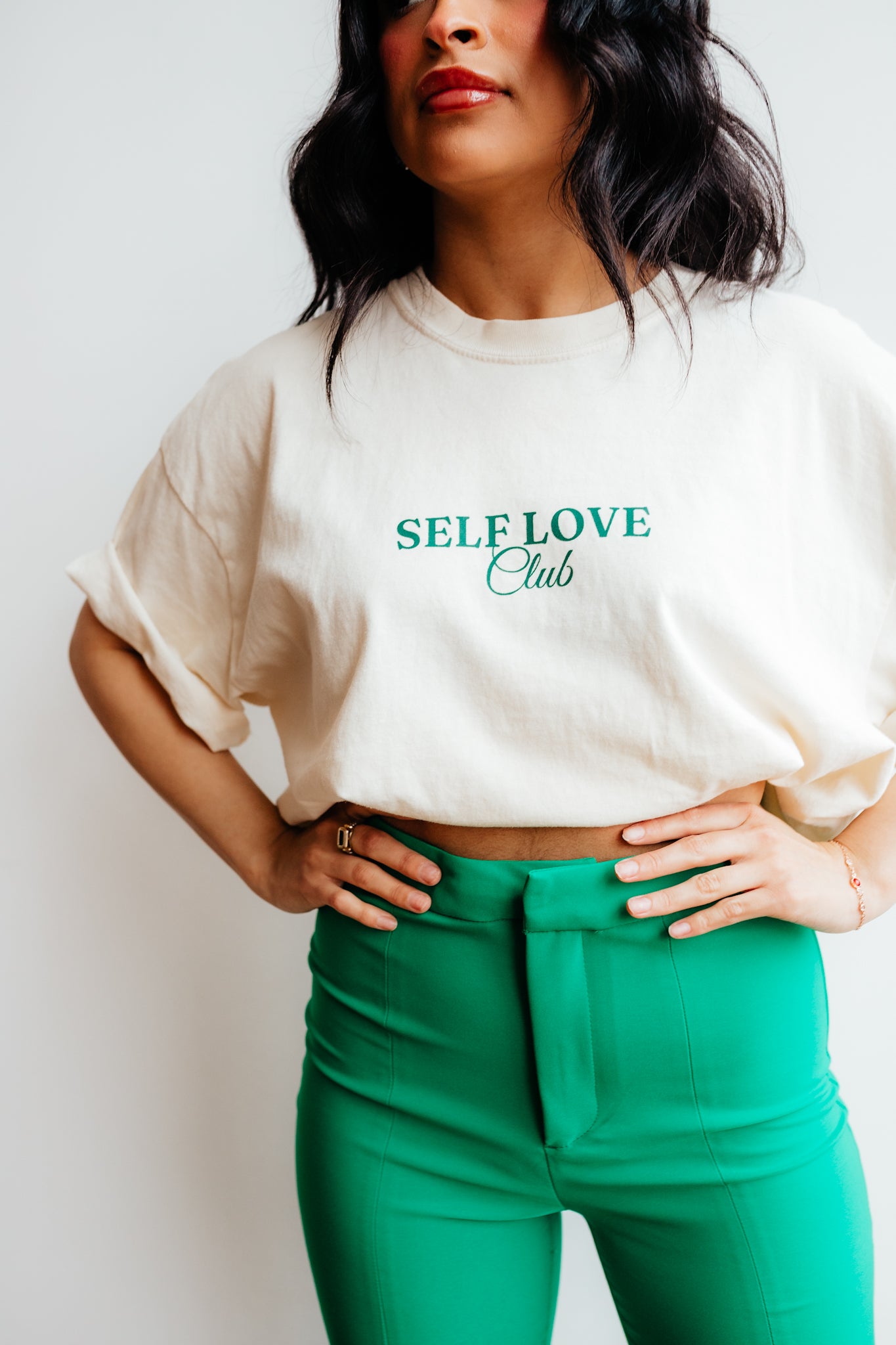 SELF LOVE DISCO CLUB | OVERSIZED GRAPHIC TEE | IVORY