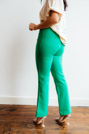 Work to Play Split Trouser | KELLY GREEN