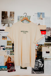 SELF LOVE DISCO CLUB | OVERSIZED GRAPHIC TEE | IVORY