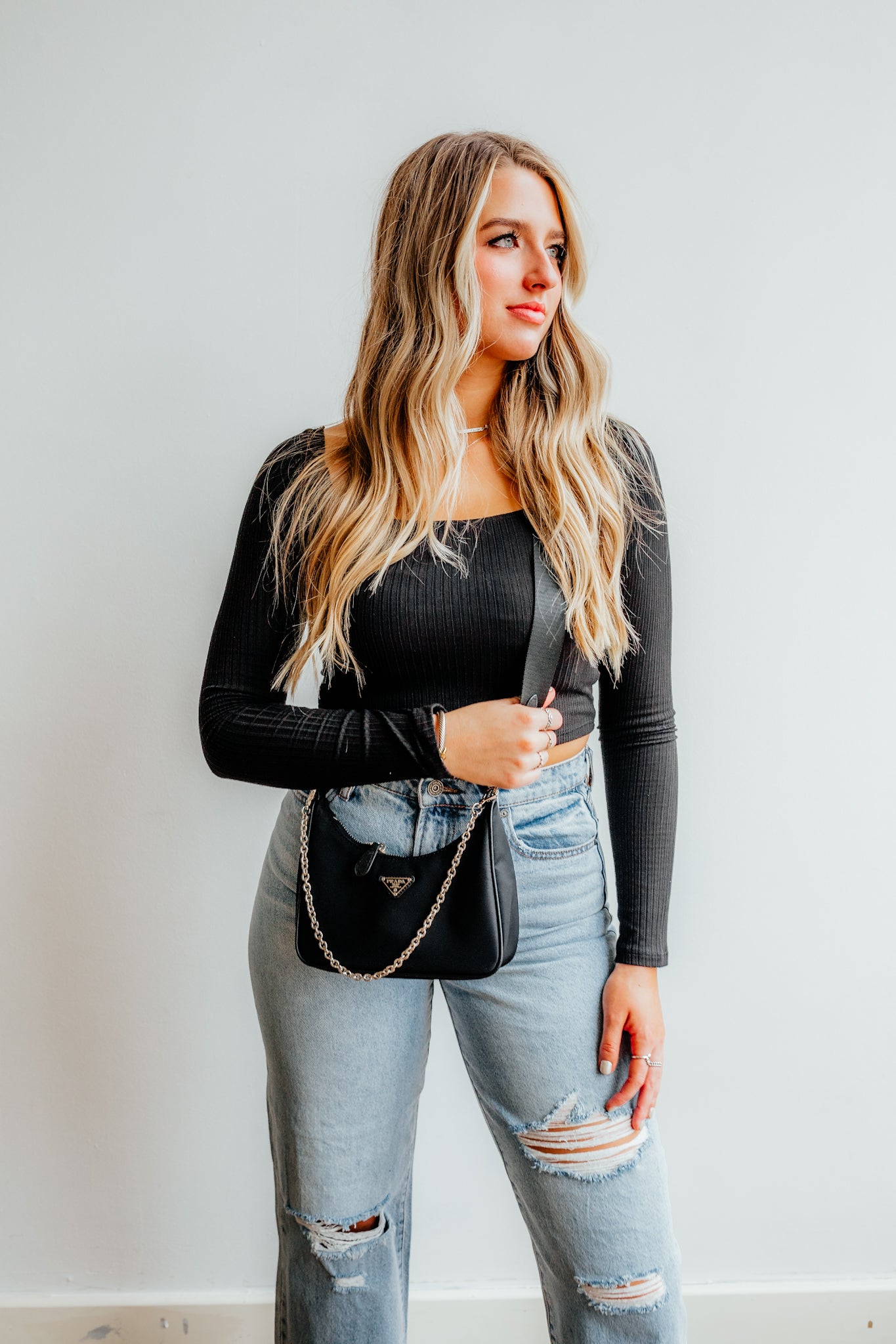 Square Neck Basic - Black