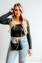Square Neck Basic - Black