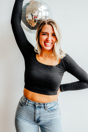Square Neck Basic - Black