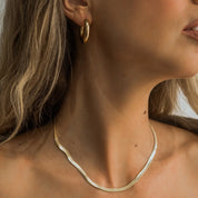 18k Gold Filled Snake Necklace
